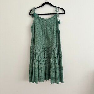 Lucky Brand Light Teal-Olive Dress, XL